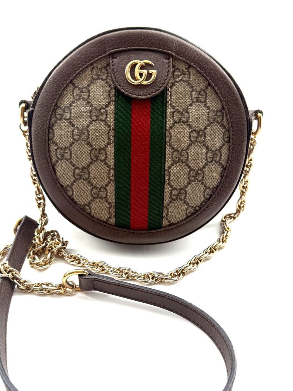 Gucci Ophidia Round Mini Crossbody Bag - Picture 1 of 14
